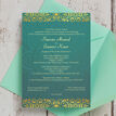 Teal & Gold Indian / Asian Wedding Invitation additional 5