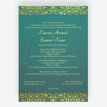 Teal & Gold Indian / Asian Wedding Invitation additional 1