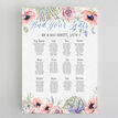 Country Flowers Wedding Seating Plan additional 2
