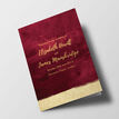 Burgundy & Gold Wedding Order of Service Booklet additional 1