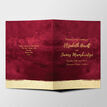 Burgundy & Gold Wedding Order of Service Booklet additional 2