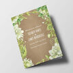 Rustic Greenery Wedding Order of Service Booklet additional 1