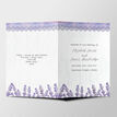 Lilac & Lavender Wedding Order of Service Booklet additional 2