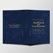 Navy & Gold Wedding Order of Service Booklet additional 2