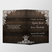 Rustic Wood & Lace Wedding Order of Service Booklet additional 2