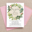 Floral Wreath Wedding Invitation additional 4