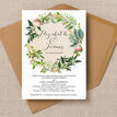 Floral Wreath Wedding Invitation additional 3