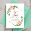 Blush Pink Flowers Wedding Save the Date additional 4