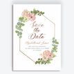 Blush Pink Flowers Wedding Save the Date additional 1