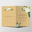 Cream Flowers Wedding Order of Service Booklet additional 2