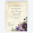 Purple Floral Wedding Invitation additional 1