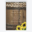 Rustic Barrel & Sunflowers Wedding Invitation additional 1