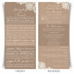 'Our Love Story' Rustic Lace Wedding Invitation additional 1