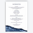 Navy Blue & Silver Watercolour Agate Wedding Invitation additional 3