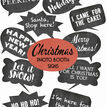 Christmas Holiday Chalkboard Speech Bubble Slogans - Printable Photo Booth Props additional 1