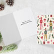 Pack of 10 Female Nutcracker Cute Festive Pattern Christmas Cards additional 4
