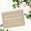 Personalised Rustic Kraft Thank You Card additional 1