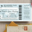 Boarding Pass Travel Themed Wedding Invitation additional 5