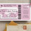 Boarding Pass Travel Themed Wedding Invitation additional 4