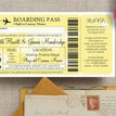 Boarding Pass Travel Themed Wedding Invitation additional 6