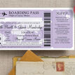 Boarding Pass Travel Themed Wedding Invitation additional 8
