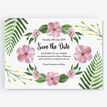 Tropical Flower Save the Date additional 1