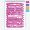 Mexican Inspired Papel Picado Wedding Invitation additional 1