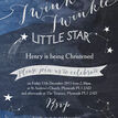 Twinkle Twinkle Little Star Christening / Baptism Invitation additional 4