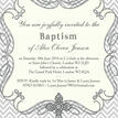 Ornate Cross Christening / Baptism Invitation additional 5