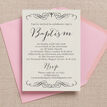 Rustic Calligraphy Personalised Christening / Baptism Invitation additional 4
