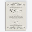 Rustic Calligraphy Personalised Christening / Baptism Invitation additional 1