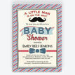 Little Man Baby Shower Invitation additional 1
