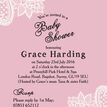 Pink & White Vintage Lace Baby Shower Invitation additional 4