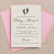 Rustic Calligraphy Personalised Baby Shower Invitation additional 4