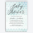 Watercolour Geometric Baby Shower Invitation additional 1