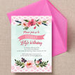 Watercolour Floral Party Invitation additional 2
