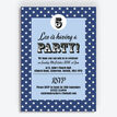 Navy Blue Stars Personalised Party Invitation additional 1
