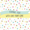 Pastel Confetti Personalised Thank You Cards additional 3