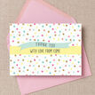 Pastel Confetti Personalised Thank You Cards additional 2