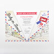 Vintage Paper Airplane Baby Shower Invitation additional 4