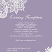 Romantic Lace Evening Reception Invitation additional 7