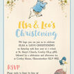 Peter Rabbit & Jemima Puddle Duck Christening / Baptism Invitation additional 3
