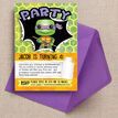 Turtle Superhero Birthday Party Invitation additional 2