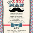 Little Man Party Invitation additional 4
