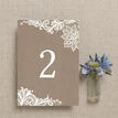 Rustic Lace Table Number additional 2