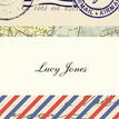 Vintage Airmail Place Cards - Set of 9 additional 1