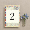 Vintage Airmail Table Number additional 2