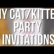 DIY Printable Cat / Kitten Party Invitation additional 3