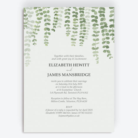 Eucalyptus Wedding Stationery