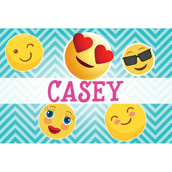 Emoji Themed Personalised Name Cards - Set of 9